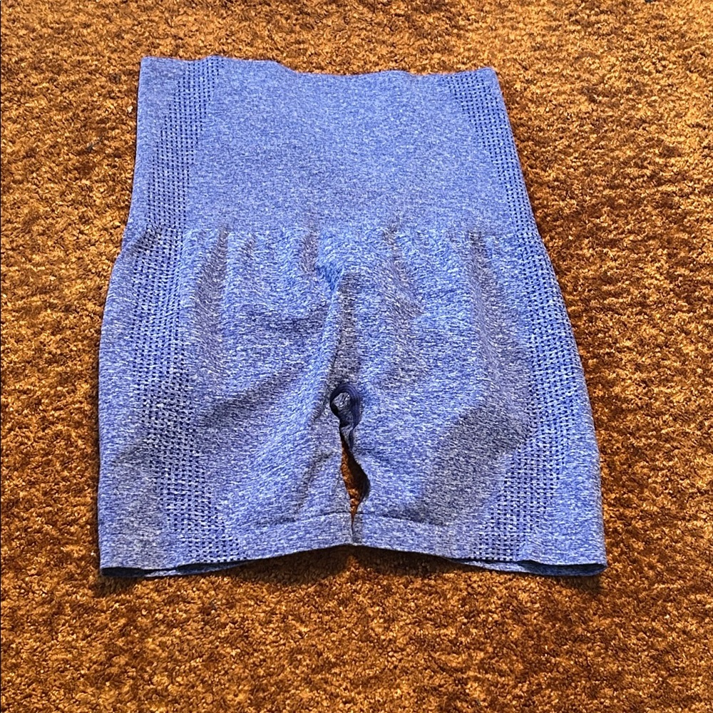 Women's Heather Blue Bike Shorts